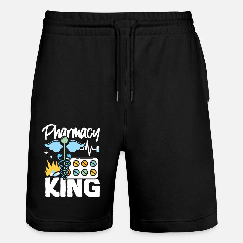 Pharmacy Tech Technician - Stanley/Stella Trainer Unisex Organic Jogging Shorts - black