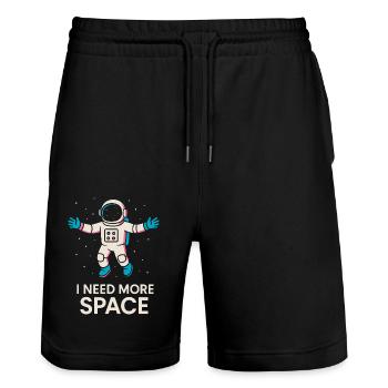 J’ai besoin de plus de design d’astronaute de l’espace - Short de jogging bio TRAINER Stanley/Stella unisexe - noir - Devant - Nik (191cm) & Marisol (170cm)