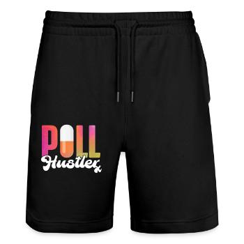Pharmacy Tech Technician - Stanley/Stella Trainer Unisex Organic Jogging Shorts - black - Front - Nik (191cm) & Marisol (170cm)