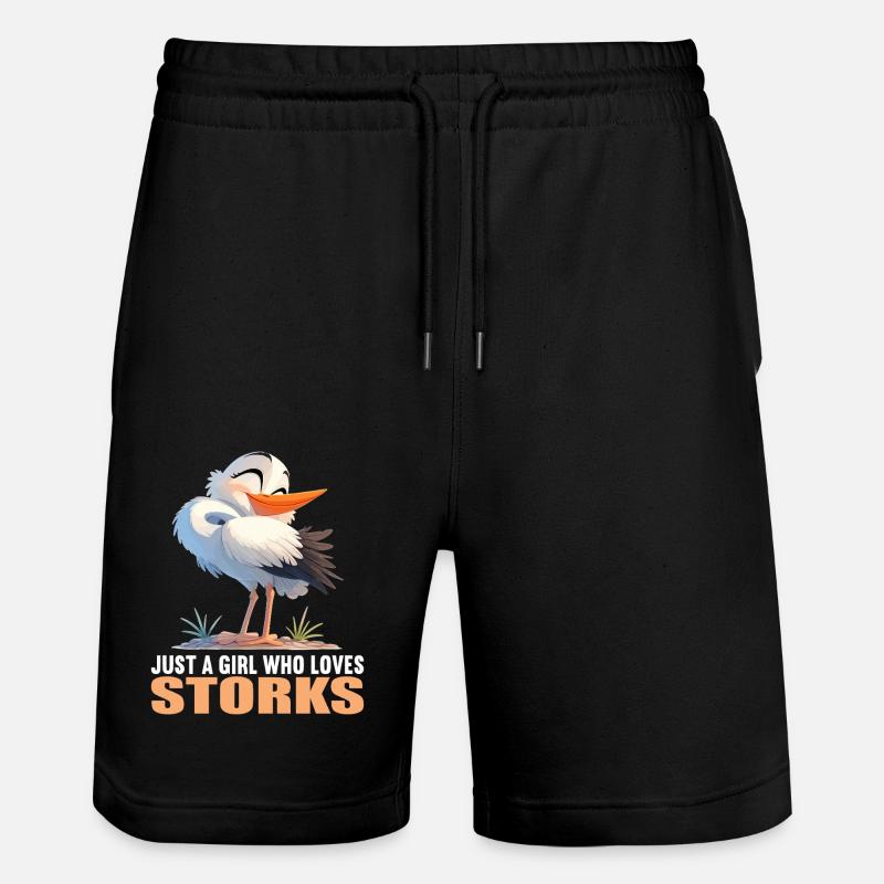 Cigognes Cigognes - Short de jogging bio TRAINER Stanley/Stella unisexe - noir