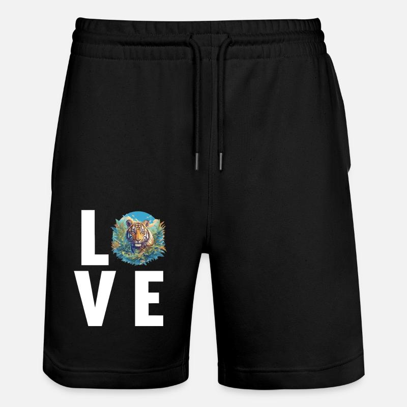 Tigre de Sumatra - Short de jogging bio TRAINER Stanley/Stella unisexe - noir