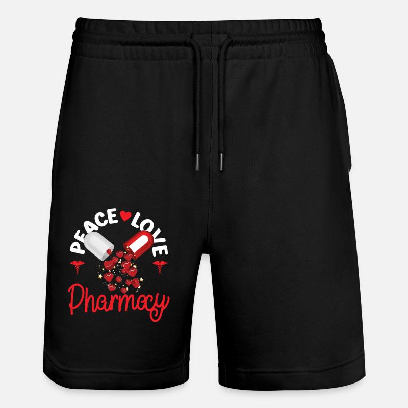 Pharmacy Tech Technician - Stanley/Stella Trainer Unisex Organic Jogging Shorts - black