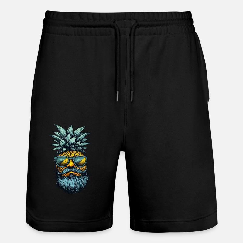 Ananas avec barbe - Short de jogging bio TRAINER Stanley/Stella unisexe - noir