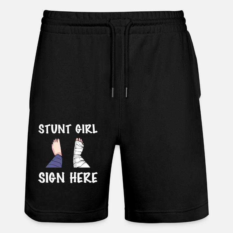 Jambe cassée - Short de jogging bio TRAINER Stanley/Stella unisexe - noir