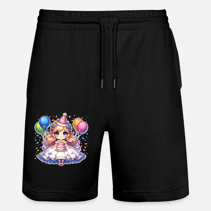 Anniversaire Princesse - Short de jogging bio TRAINER Stanley/Stella unisexe - noir