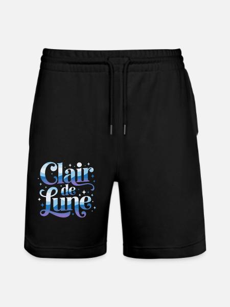 Clair de lune - Short de jogging bio TRAINER Stanley/Stella unisexe - noir