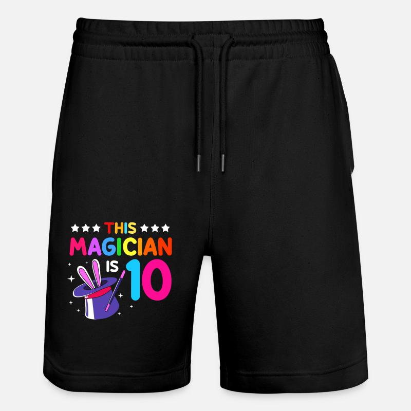 Zauberer Magie Magier - Stanley/Stella Unisex Bio Joggingshorts Trainer  - Schwarz