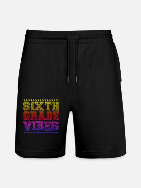 6th Grade - Stanley/Stella Trainer Unisex Organic Jogging Shorts - black