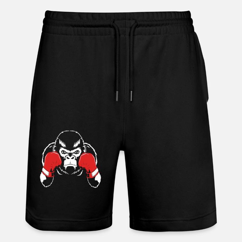 Gorilla - Stanley/Stella Unisex Bio Joggingshorts Trainer - Schwarz