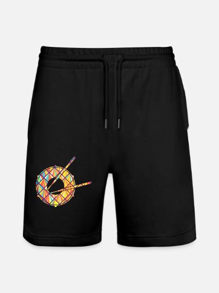 Snare drum Snare drum Geometric - Stanley/Stella Trainer Unisex Organic Jogging Shorts - black