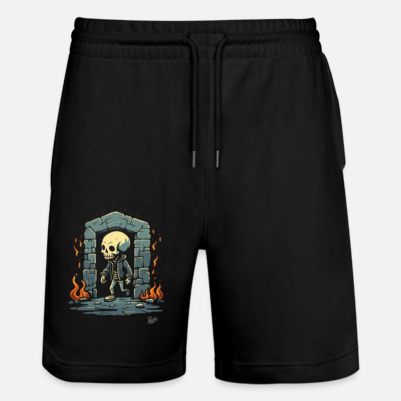 Donjon de squelettes Showtime - Short de jogging bio TRAINER Stanley/Stella unisexe - noir