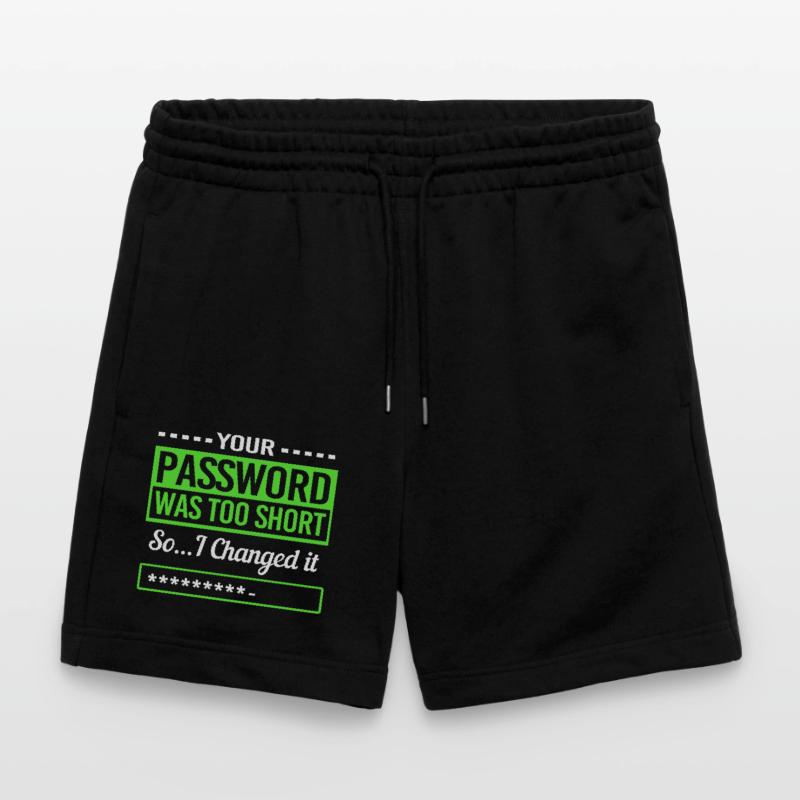 Cybersecurity Cyber Programmierer Hacker Stanley/Stella Unisex Bio Joggingshorts Trainer 