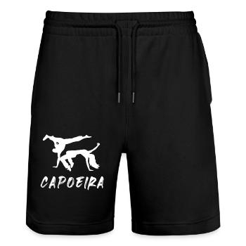 Capoeira - Stanley/Stella Trainer Unisex Organic Jogging Shorts - black - Front - Nik (191cm) & Marisol (170cm)