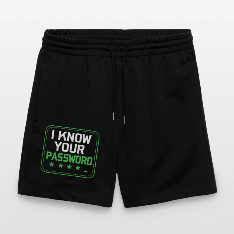 Cybersecurity Cyber Programmierer Hacker Stanley/Stella Unisex Bio Joggingshorts Trainer 