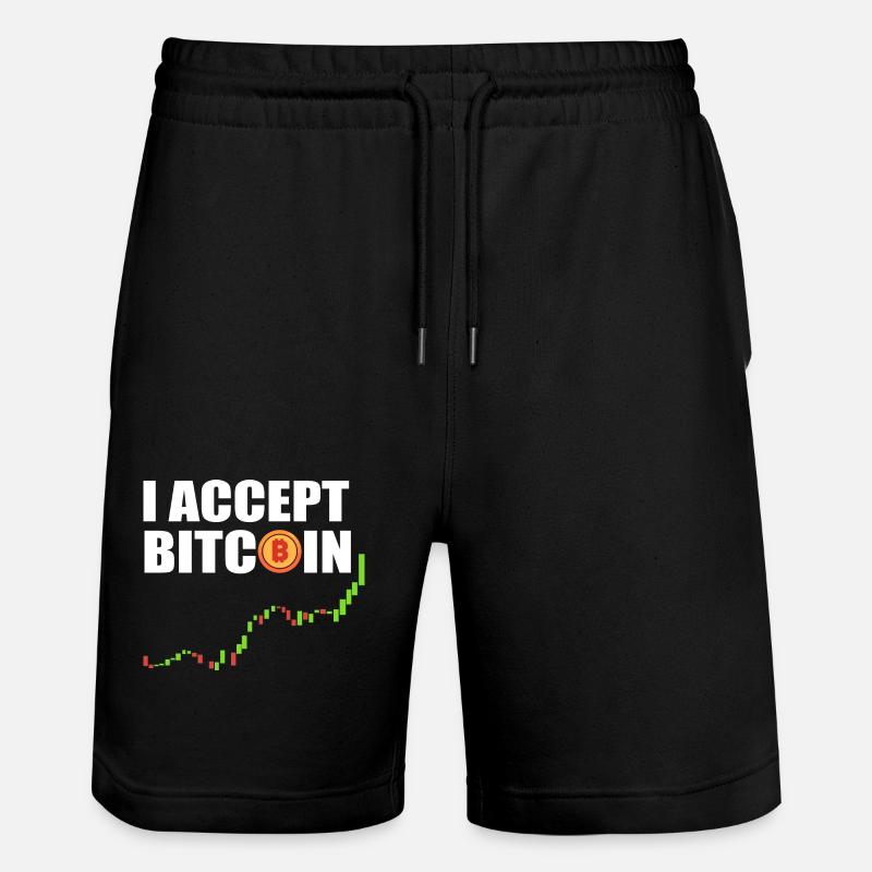 Le bitcoin - Short de jogging bio TRAINER Stanley/Stella unisexe - noir