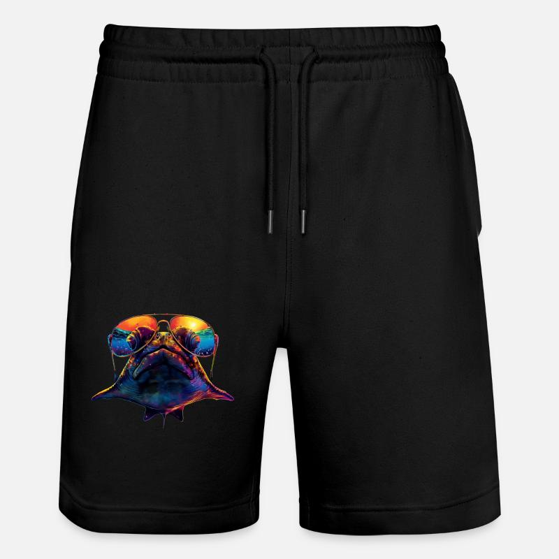 Stachelrochen - Stanley/Stella Unisex Bio Joggingshorts Trainer  - Schwarz