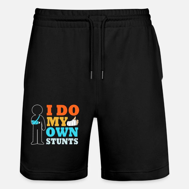 Gebrochener Arm Knochen Knochenbruch - Stanley/Stella Unisex Bio Joggingshorts Trainer  - Schwarz