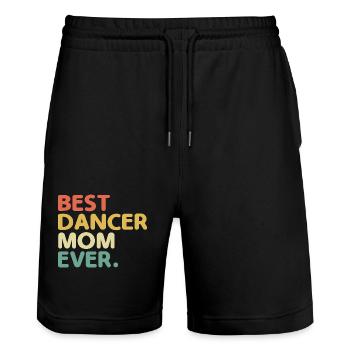 Best Dancer Mom Ever For Dancing Dancer - Stanley/Stella Trainer Unisex Organic Jogging Shorts - black - Front - Nik (191cm) & Marisol (170cm)
