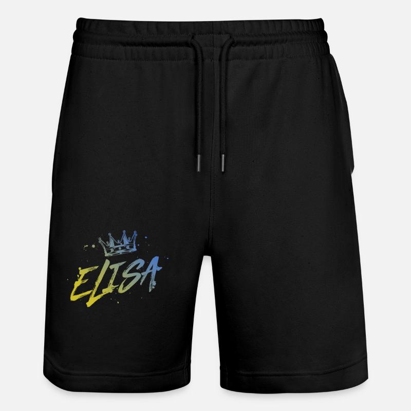 Elisa - Stanley/Stella Unisex Bio Joggingshorts Trainer  - Schwarz