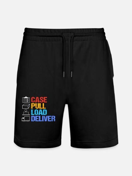 Postbote - Stanley/Stella Unisex Bio Joggingshorts Trainer  - Schwarz