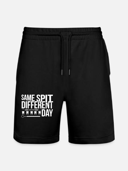 Dentist Same Spit Different - Stanley/Stella Trainer Unisex Organic Jogging Shorts - black