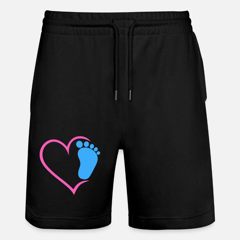 Empreinte de bébé - Short de jogging bio TRAINER Stanley/Stella unisexe - noir