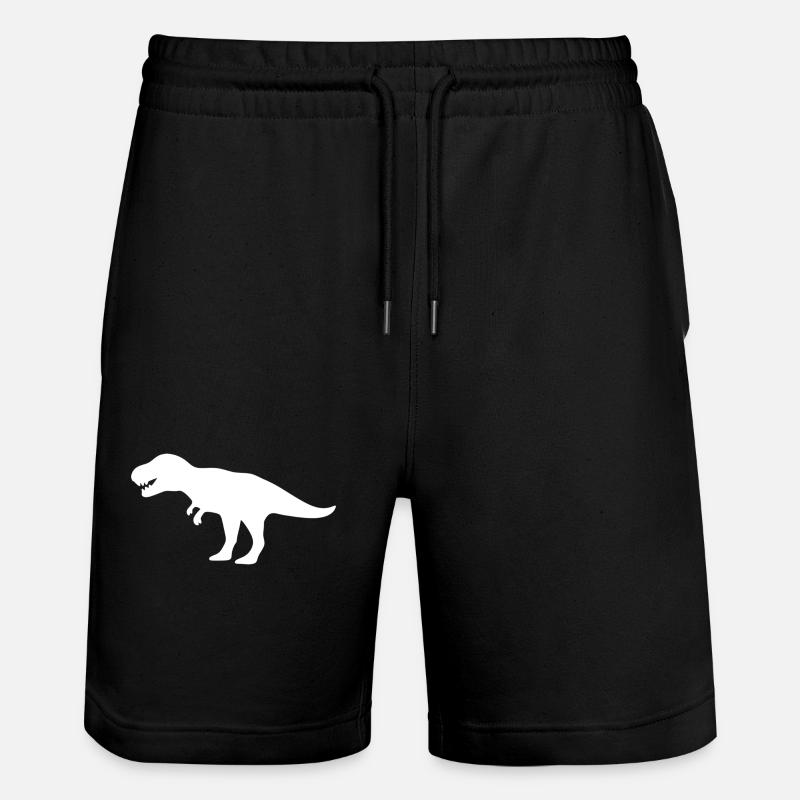 Dinosaurier - Stanley/Stella Unisex Bio Joggingshorts Trainer - Schwarz