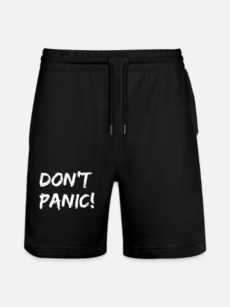 Don't Panic - Stanley/Stella Unisex Bio Joggingshorts Trainer  - Schwarz