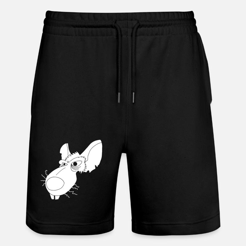 Rat d'égout blanc - Short de jogging bio TRAINER Stanley/Stella unisexe - noir