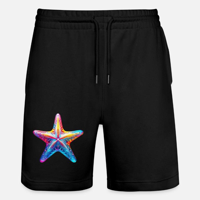 Étoile de mer - Short de jogging bio TRAINER Stanley/Stella unisexe - noir