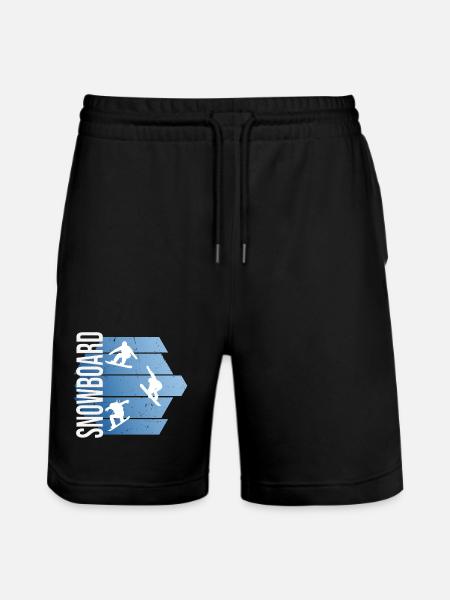 Snowboard - Stanley/Stella Unisex Bio Joggingshorts Trainer - Schwarz