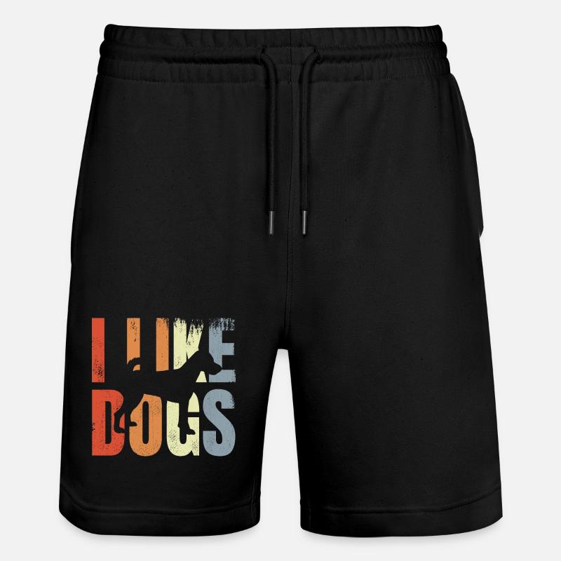 J’aime les chiens - Short de jogging bio TRAINER Stanley/Stella unisexe - noir