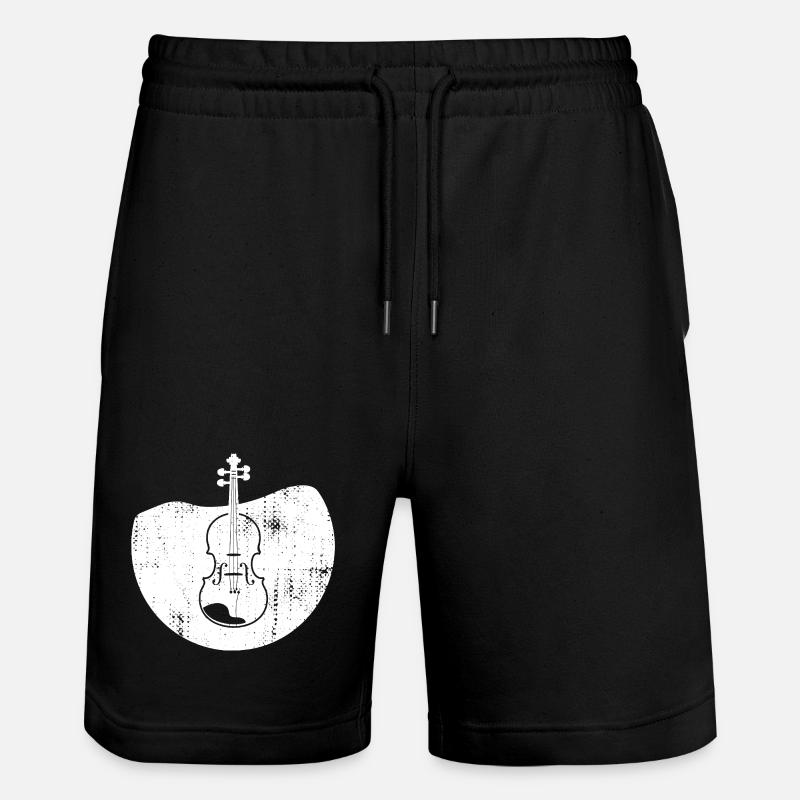 Dessin de violon - Short de jogging bio TRAINER Stanley/Stella unisexe - noir