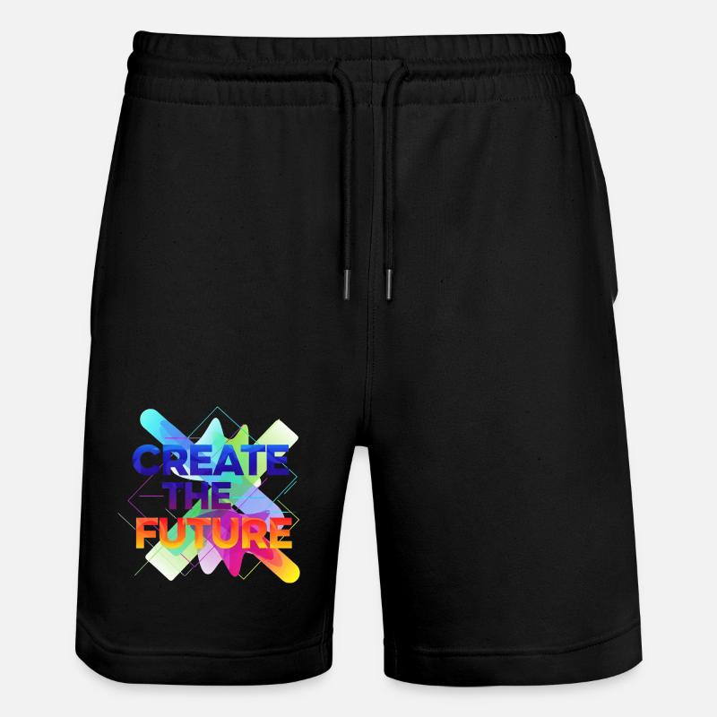 Create the future - Stanley/Stella Unisex Bio Joggingshorts Trainer  - Schwarz