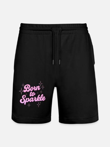 Né pour briller / Y2K Statement Design - Short de jogging bio TRAINER Stanley/Stella unisexe - noir