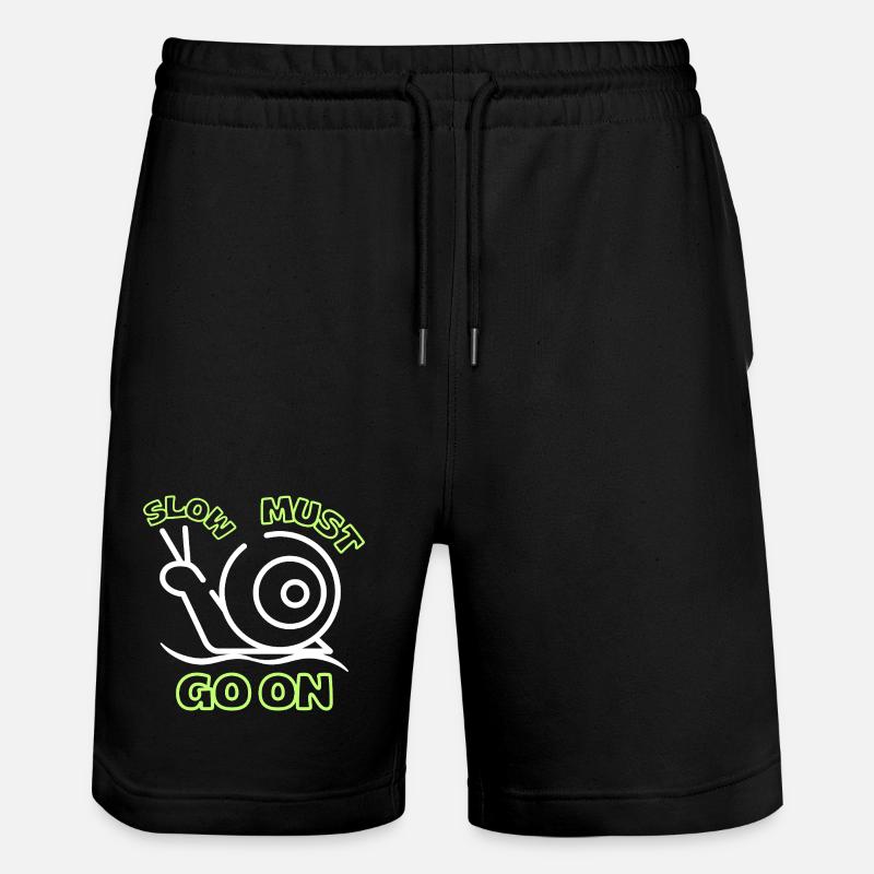 Slow must go on - Short de jogging bio TRAINER Stanley/Stella unisexe - noir