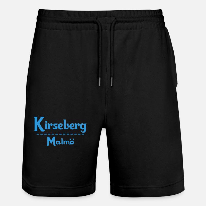 Kirseberg – Malmö Sky Blue Design - Stanley/Stella Unisex Bio Joggingshorts Trainer  - Schwarz