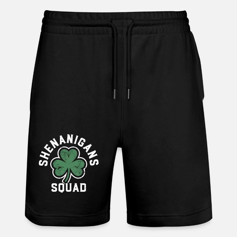 Shenanigans-Team Shamrock Tee - Stanley/Stella Unisex Bio Joggingshorts Trainer  - Schwarz