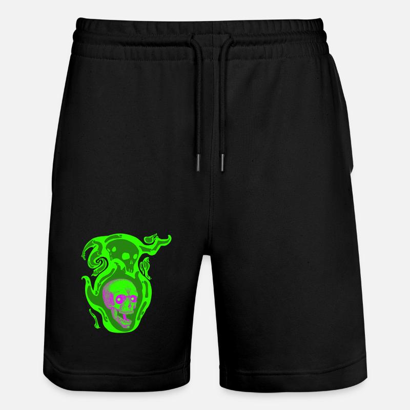 Nebelschädel - Stanley/Stella Unisex Bio Joggingshorts Trainer  - Schwarz