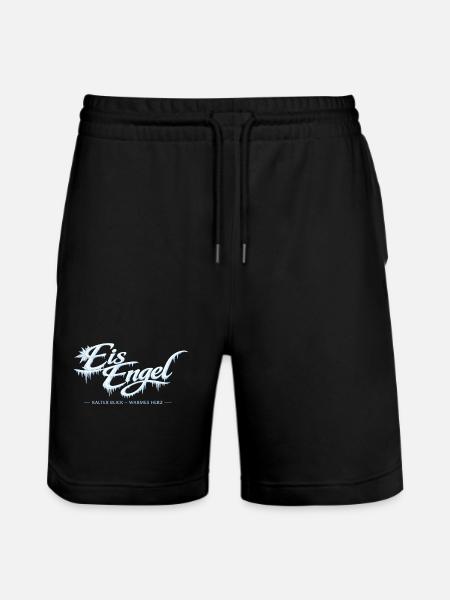 Eisengel: Kalter Blick, Warmes Herz - Stanley/Stella Unisex Bio Joggingshorts Trainer  - Schwarz