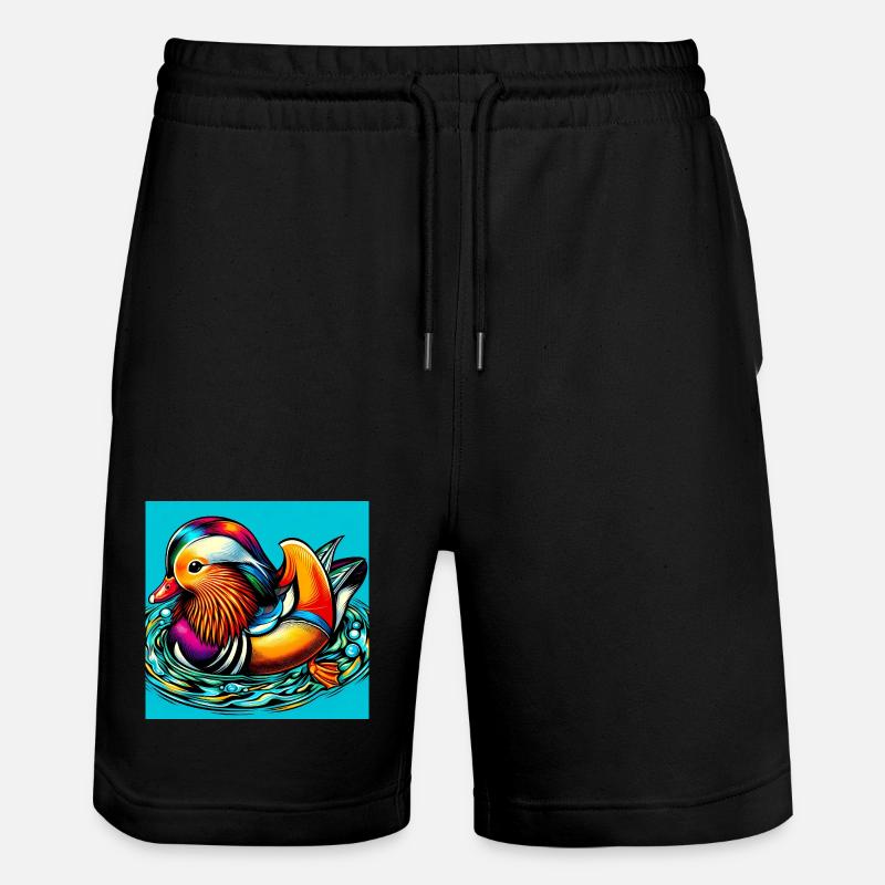 Canard mandarin - Short de jogging bio TRAINER Stanley/Stella unisexe - noir