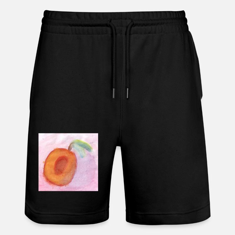 Pfirsisch_Wasserfarben - Short de jogging bio TRAINER Stanley/Stella unisexe - noir