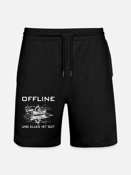 Angeln Genuss - Stanley/Stella Unisex Bio Joggingshorts Trainer  - Schwarz