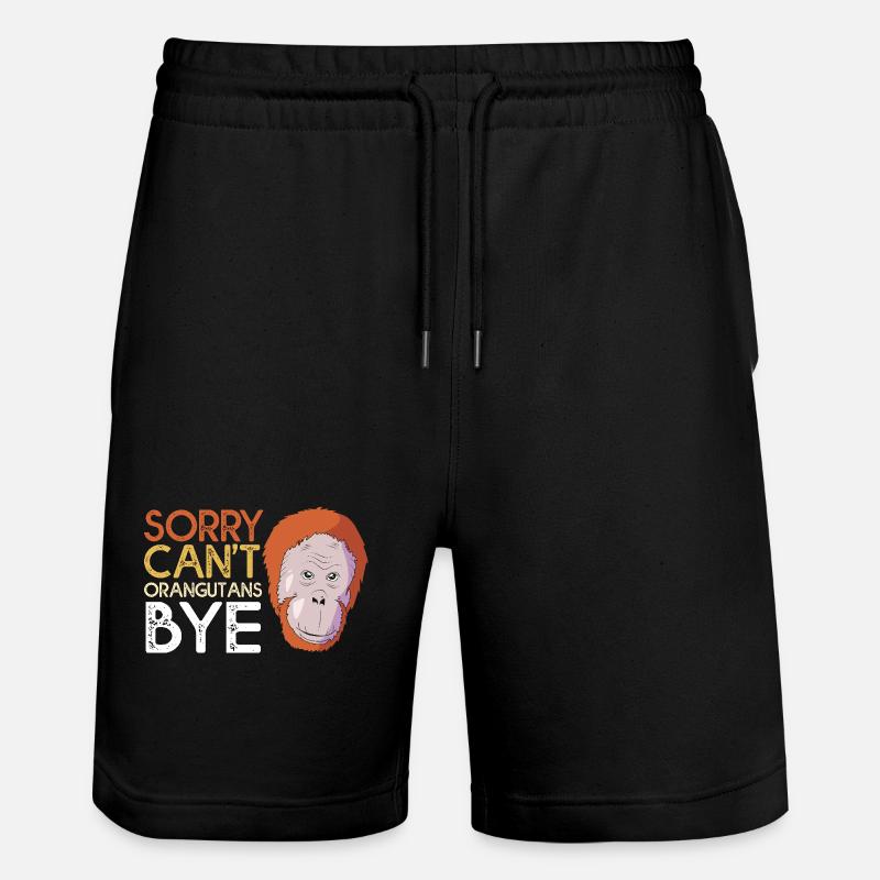 Orang-outan - Short de jogging bio TRAINER Stanley/Stella unisexe - noir