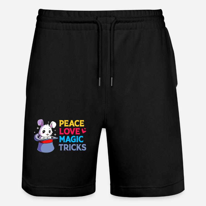 Zauberer - Stanley/Stella Unisex Bio Joggingshorts Trainer  - Schwarz