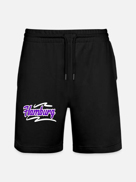 Hamburg - Stanley/Stella Trainer Unisex Organic Jogging Shorts - black