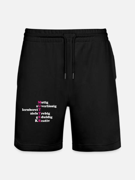 Mutter Eigenschaften - Stanley/Stella Unisex Bio Joggingshorts Trainer  - Schwarz