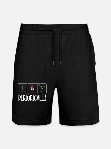 Periodic table - Stanley/Stella Trainer Unisex Organic Jogging Shorts - black