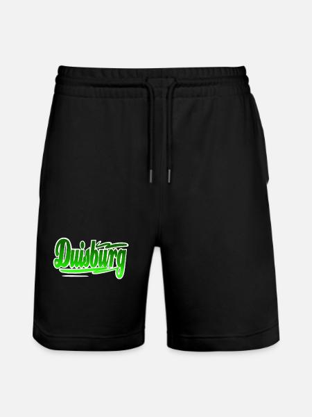 Duisburg - Stanley/Stella Unisex Bio Joggingshorts Trainer - Schwarz