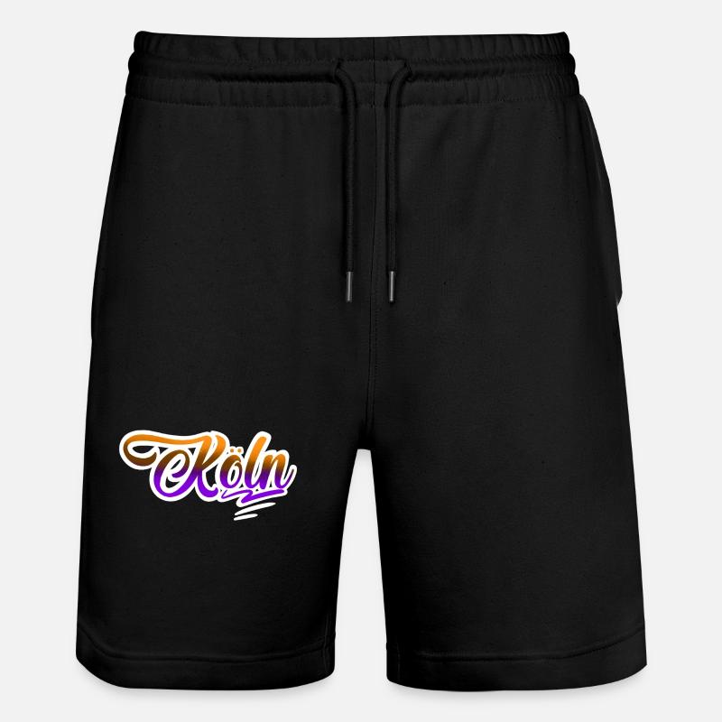 Köln - Stanley/Stella Unisex Bio Joggingshorts Trainer  - Schwarz